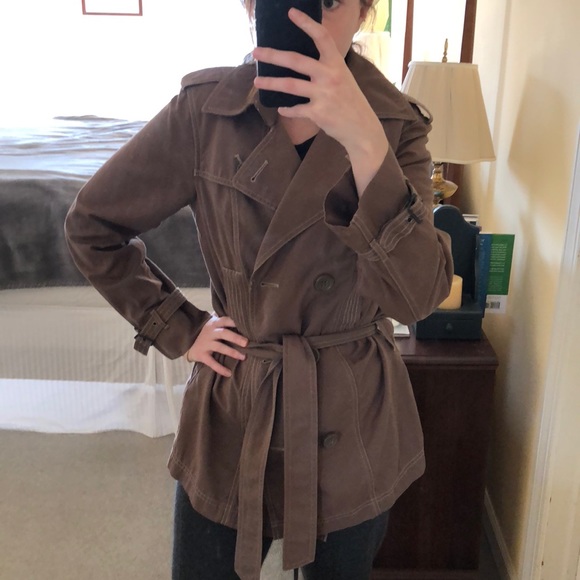 Gap | Premium Dark Khaki Trench Coat - Picture 3 of 6